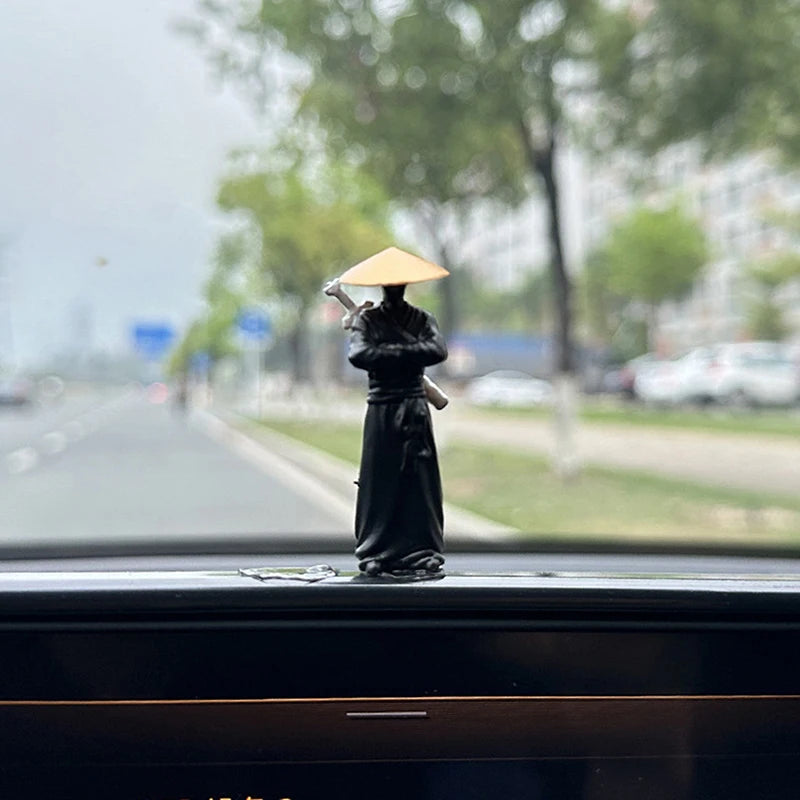 Resin Mini Figurines Decorative 50mm Ancient Sino-Japanese Samurai Warriors Office Cubicle Home Desktop Car Interior Model Gifts Beauty World Shop