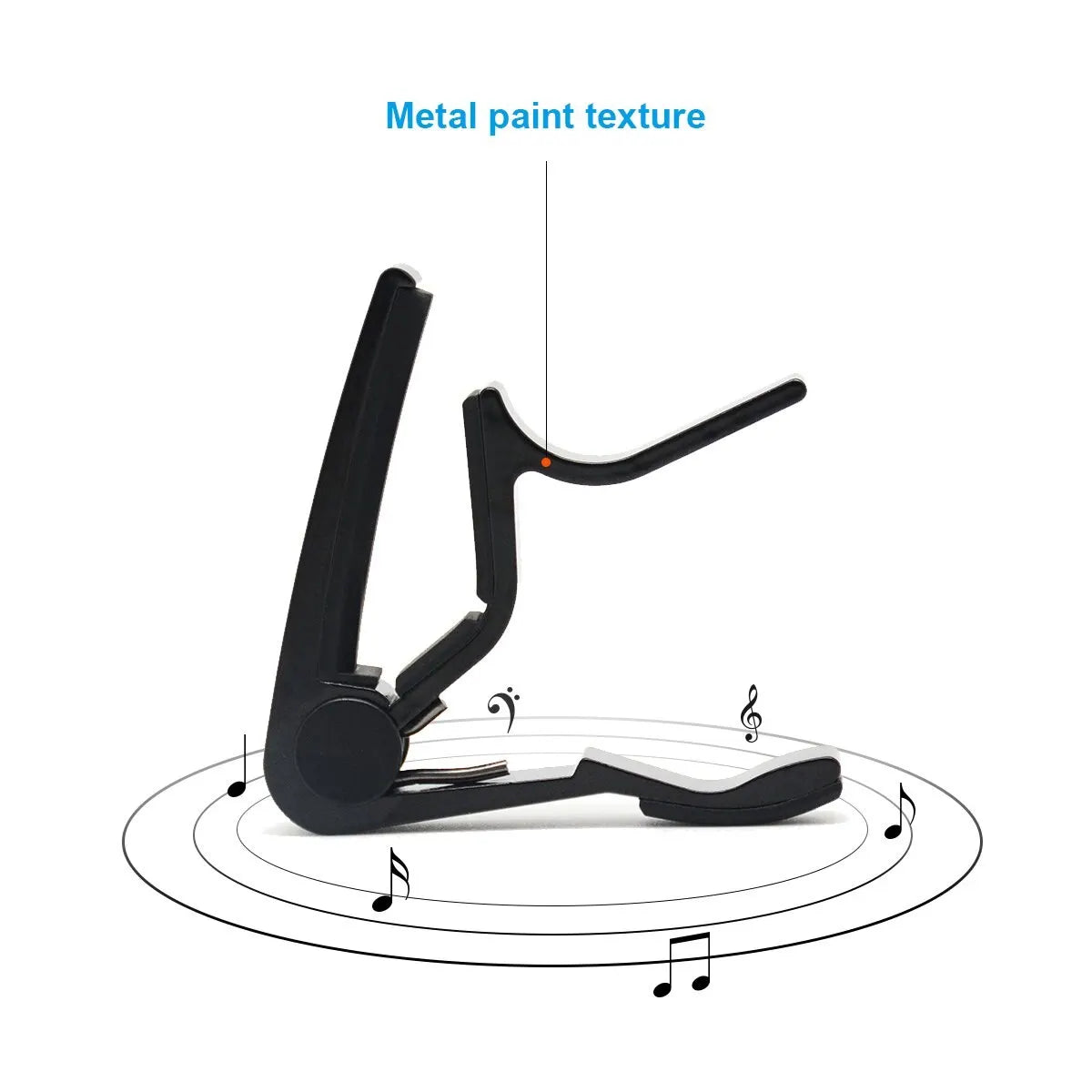 Guitar Capo for Acoustic and Electric Guitars Single Handed Capos Black Beauty World Shop
