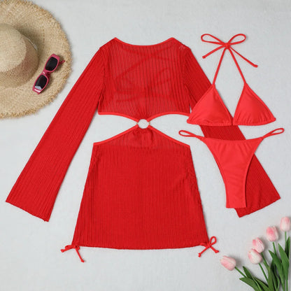 2026 Sexy Bikinis Female Swimsuits Women's Three-Piece Swimwear Beach Swim Wear Bathing Suits Brazilian Bikini Set Pool Bather Beauty World Shop