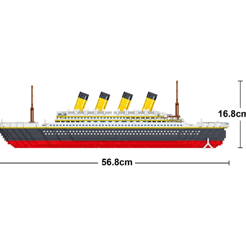 4000+Pcs Titanic Model Cruise Ship Building Blocks MOC Boat Bricks Collection DIY Construction Toys for Children Gift Beauty World Shop