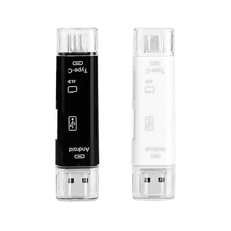 5 In 1 Multifunction USB 3.0 Type C USB Micro USB SD TF Memory Card Reader for Android IPhone Computer Dock OTG Type C Adapter Beauty World Shop