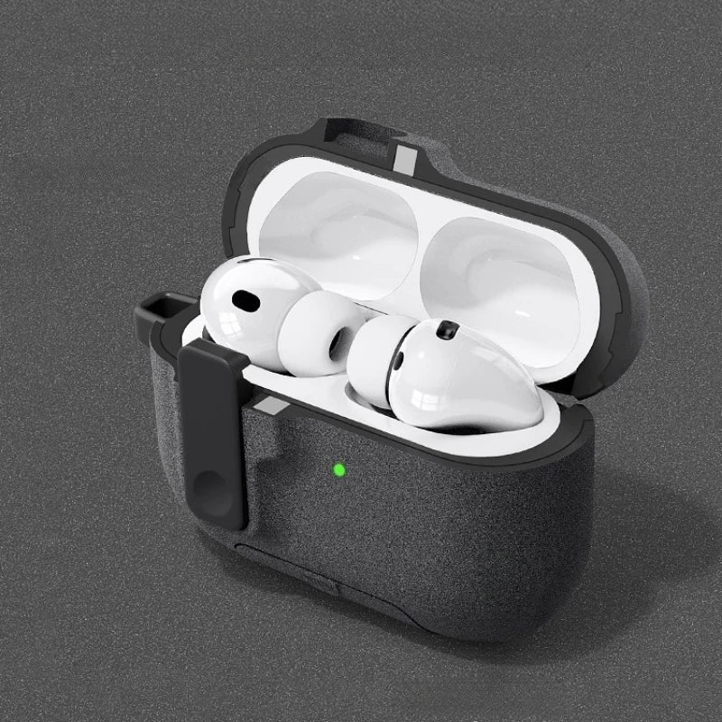 2025 Case For AirPods Pro 3 Magnetic Automatic Lock Cases Phone Stand Headphone Cover For AirPods Pro 3 Pro3 Fundas With Hook ﻿