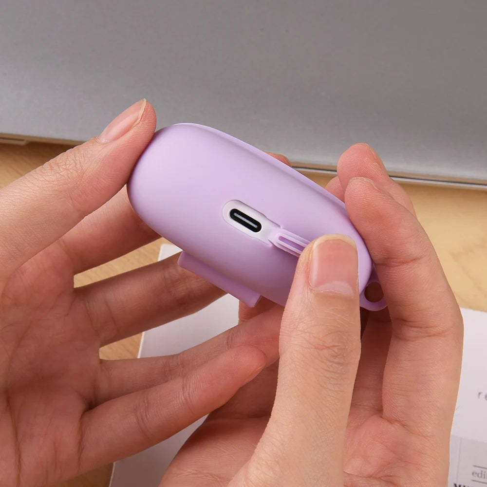 Soft Silicone Case for Redmi Buds 6 Pro 6Pro Cases Wireless Earphone Cases For Xiaomi Redmi Buds6 Pro Covers with Hook Accessory