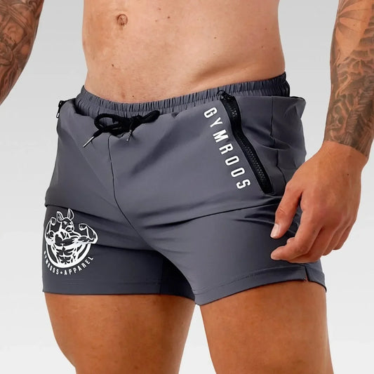 Sports Shorts Men Gym Workout Running Shorts Bodybuilding Joggers Summer Fitness Training Jogging Short Pants Male Beach pants Beauty World Shop