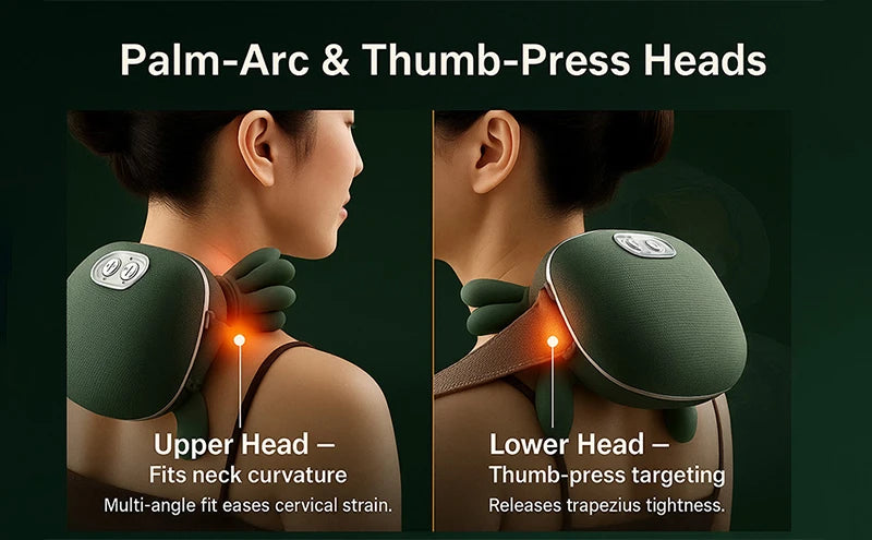 2026 Bionic Neck Shoulder Massager N7 Kneading Massager Shawl 3-Level Modes Neck Cervical Waist Leg Body Muscles Massage Pillow Beauty World Shop