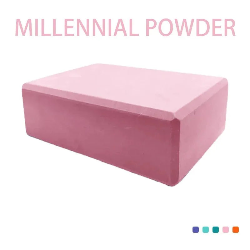 1pc High Density Yoga Foam Blocks Non-slip Solid Color Yoga Balance Fitness Dance Supplies For Yoga Pilates And Meditation Beauty World Shop