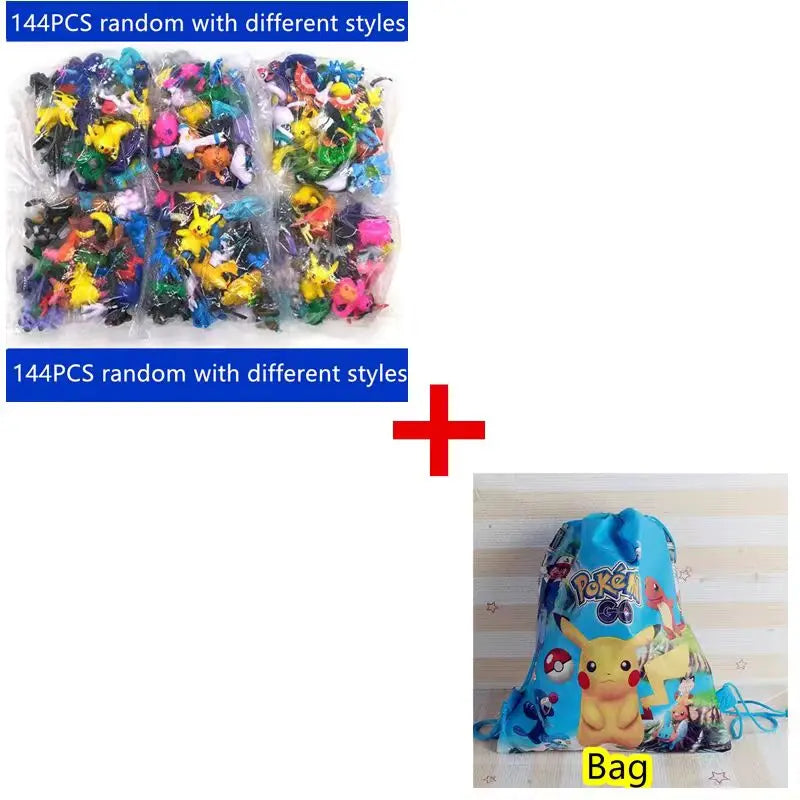 1-144 PCS Gift Box Christmas Gift Action Figure Toys Genuine  Anime Figure Toys For Children Beauty World Shop