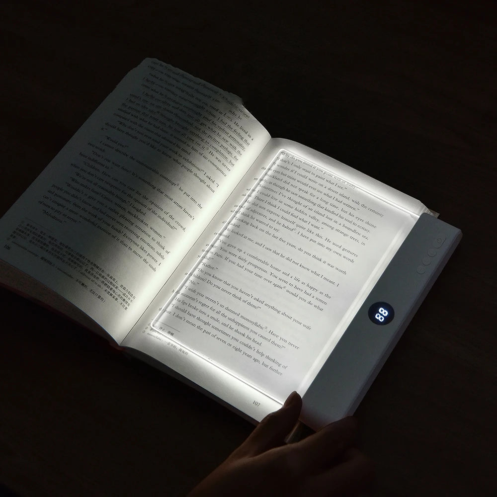 LED Flat Panel Night Vision Reading Light Eye Protection Reading Light Usb Charging Student Night Reading Lamp Book Lamp Indoor Beauty World Shop