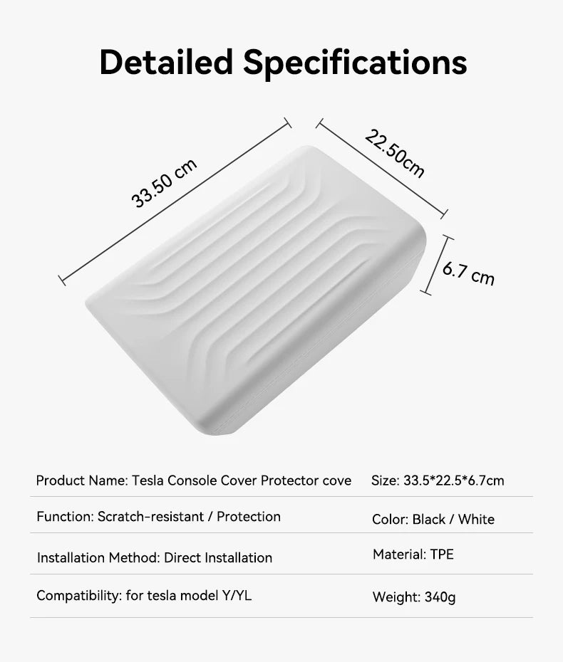 YZ For Tesla Model 3 Highland Y Juniper 2025-2026 Soft Center Console Armrest Pad Auto Central Armrest Box Cover Car Accessories Beauty World Shop