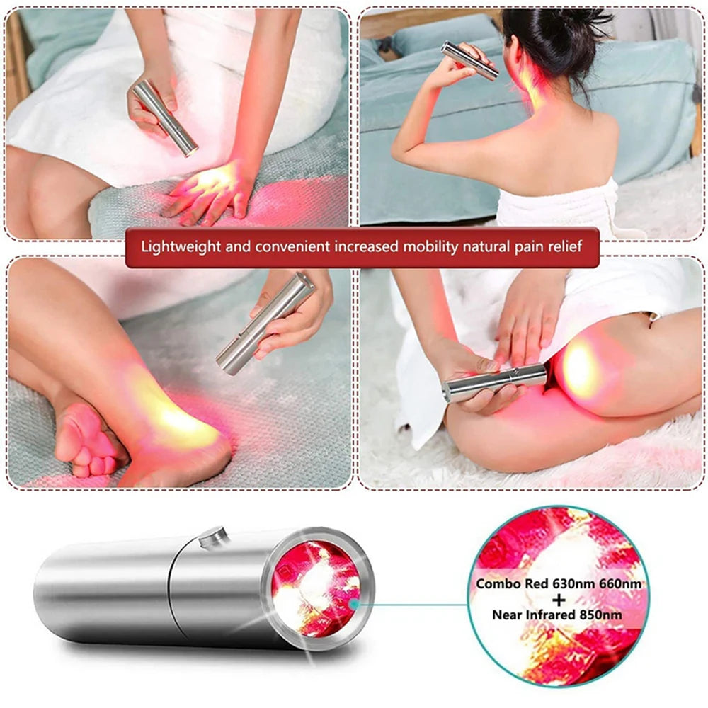 Red Light Therapy Wand Device for Body Relief Acne Treatment With 5 Wavelengths Near Infrared 900nm Light Therapy Skin Health Beauty World Shop