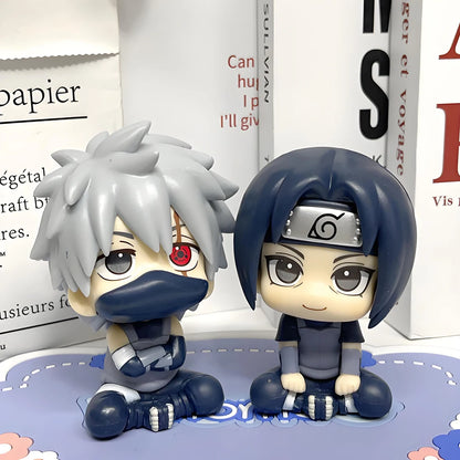 9.5/10cm Naru Shippuuden Anime Figure Q Version Kakashi Uchiha Itachi Action Figure Collection Model Toys Beauty World Shop