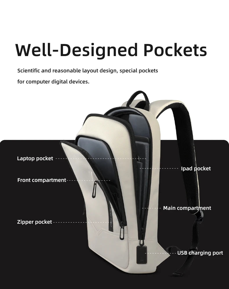 Heroic Knight Men's Daily Laptop Backpack Lightweight Minimalist Commute Office Daypack Women Waterproof Business Trip Schoolbag Beauty World Shop