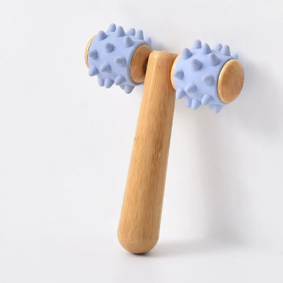 1PC T-Shaped Massage Roller - Multifunctional Deep Tissue Massager for Face, Legs, Abdomen & Body, Portable for Travel/Home Beauty World Shop