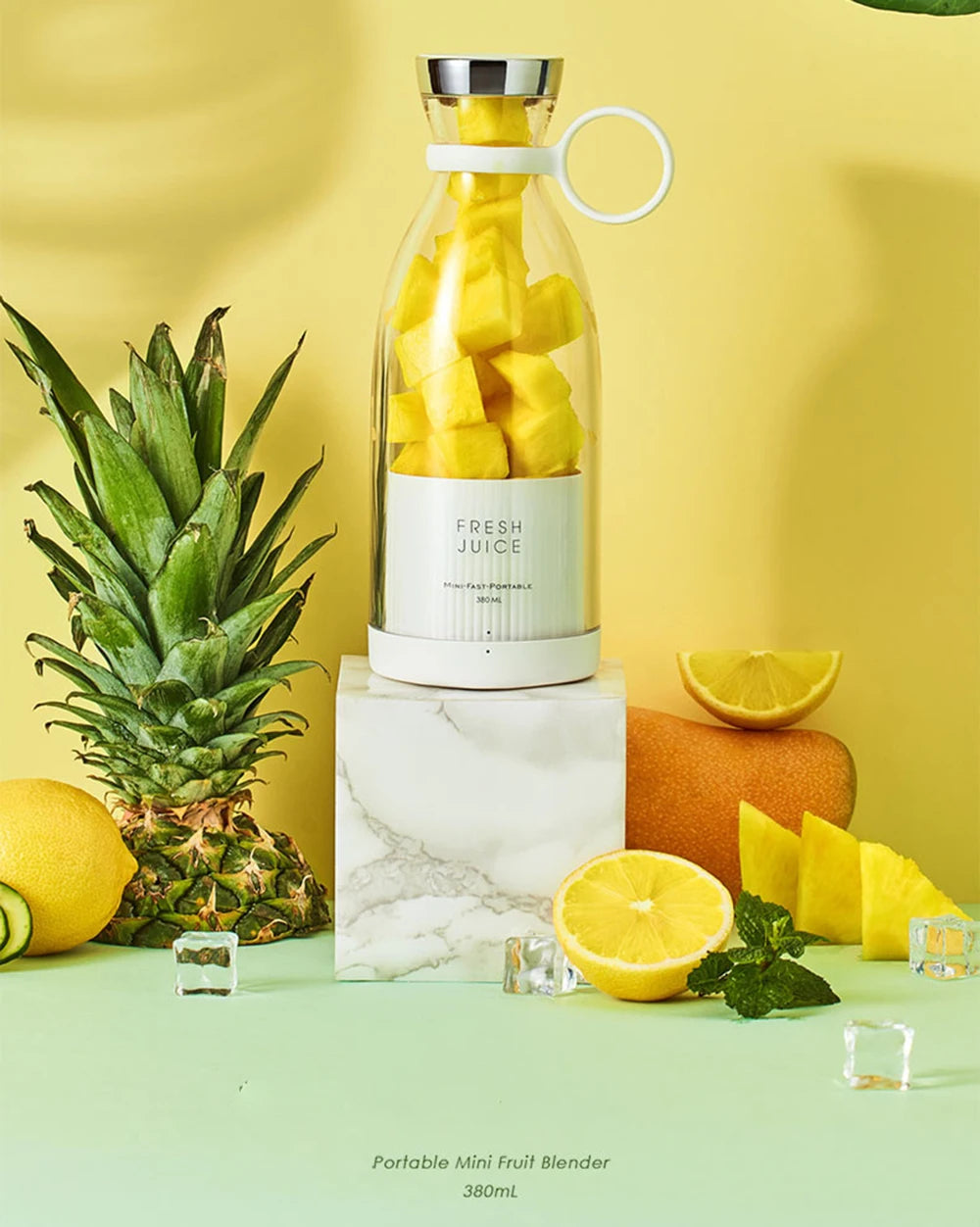 HOMEFISH Electric Juicer Blender Usb Mini Fruit Mixers Fruit Extractors Food Milkshake Multifunction Juice Maker Machine Beauty World Shop