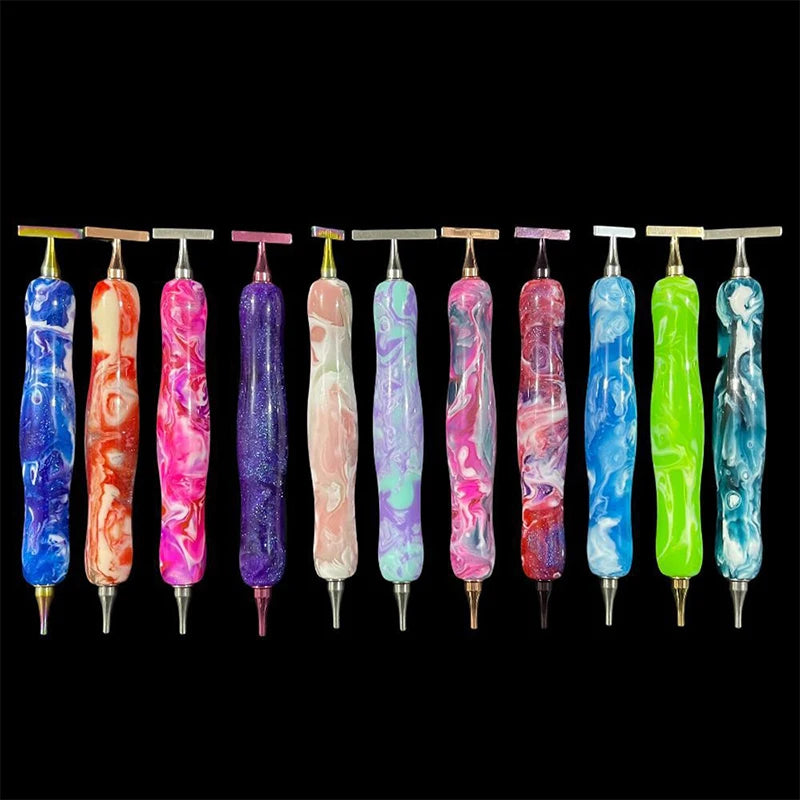 Colorful Diamond Drawing Thread Point Pen Embroidery Threaded Dot Drill Tool Multifunctional Metal Screw Thread Head Accessories Beauty World Shop