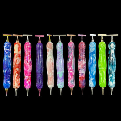 Colorful Diamond Drawing Thread Point Pen Embroidery Threaded Dot Drill Tool Multifunctional Metal Screw Thread Head Accessories Beauty World Shop