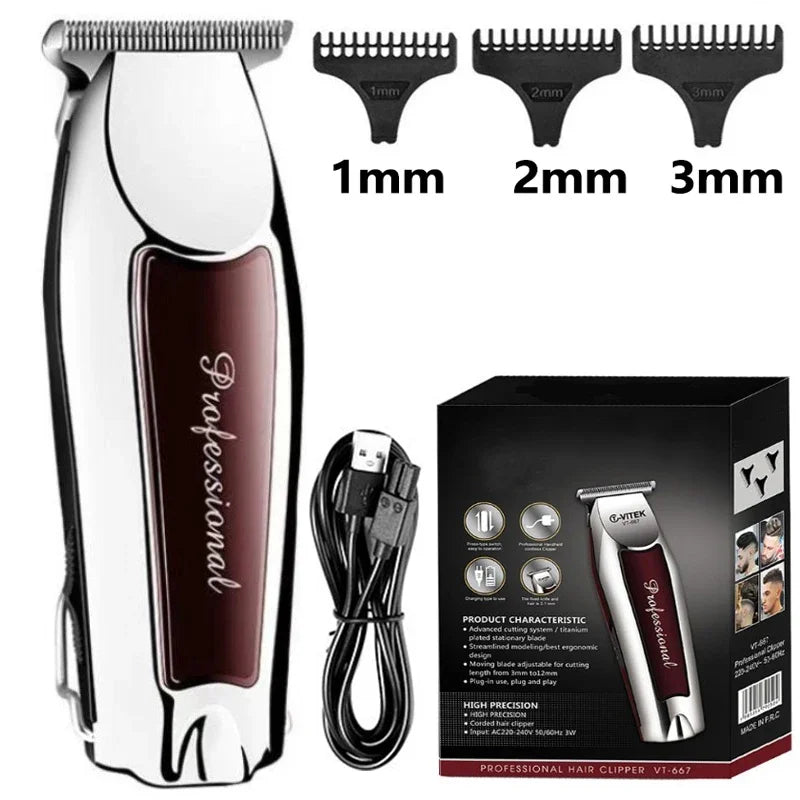 Hair Clipper Rechargeable Cordless Trimmer For Men Grooming Professional Electric Beard Hair Cutting Machine Edge Hair Clipper Beauty Trend Shop