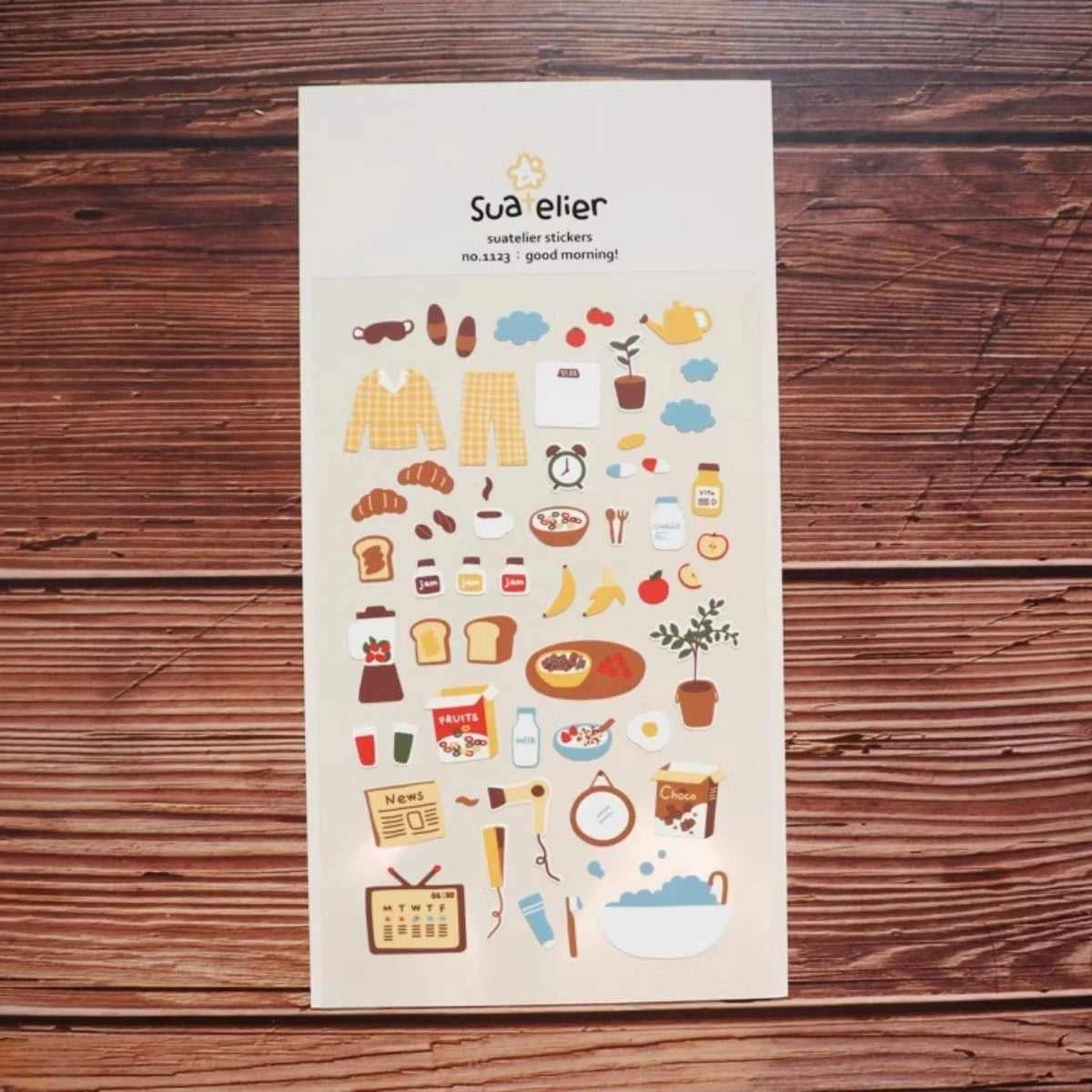 Korean Import Suatelier Travel Home Life Study Friend Stickers Scrapbooking Diy Journaling Diary Stationery Sticker School Gift Beauty World Shop