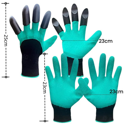 Horticultural Gloves with Claws Digging Gloves Garden Vegetable Flower Garden Planting Stab Resistant Protective Latex Gloves Beauty World Shop