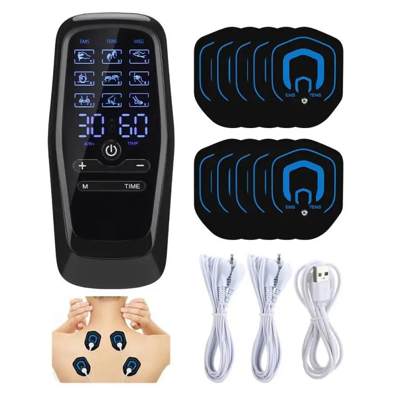 Mini Rechargeable Neck Massage Pad, Intelligent Electric Massager with Multiple Speed Levels Beauty World Shop