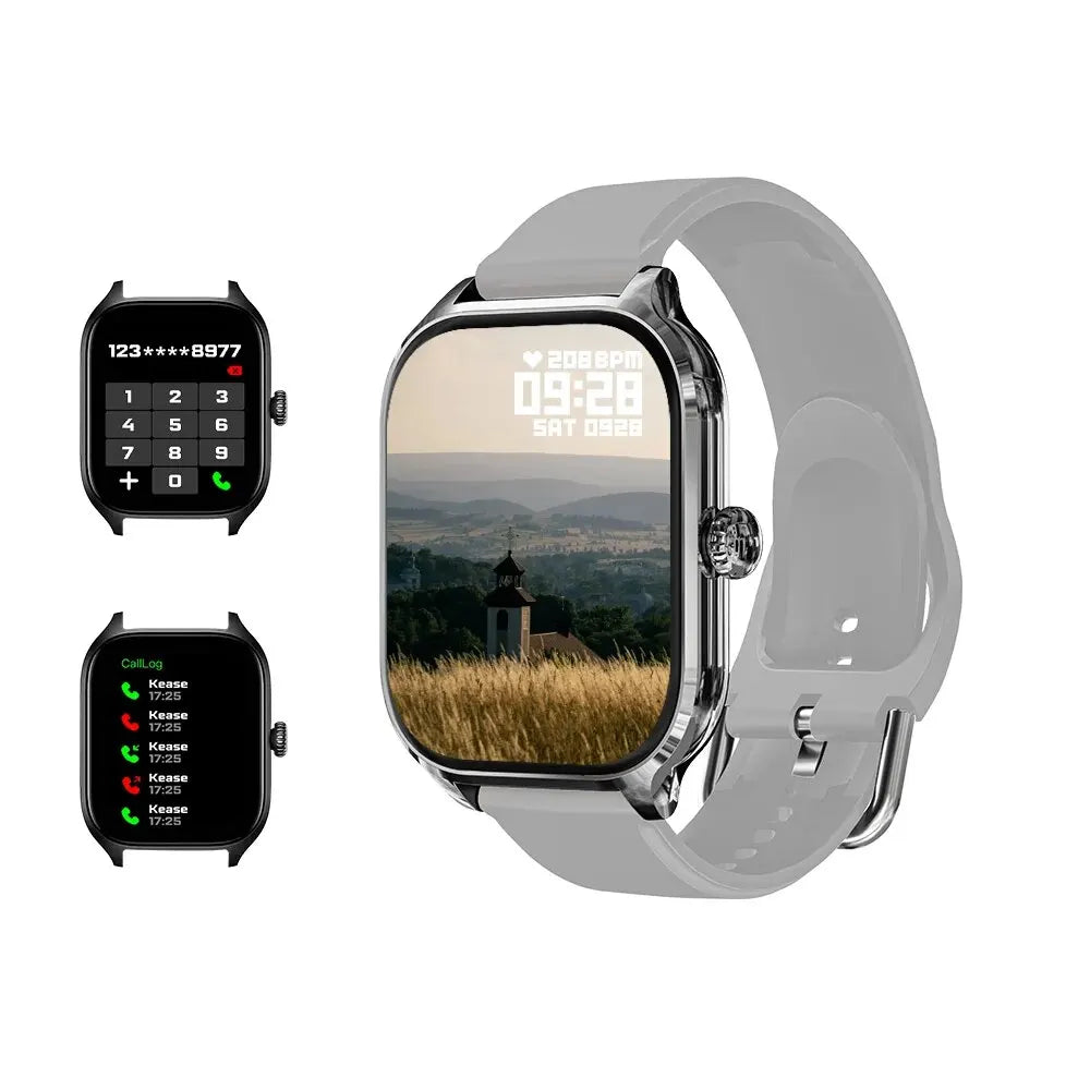 H9 New Smart Watch 2.01 Inch HD Display Answer Make Call Message Preview Sport Modes DIY Dial Weather Forecast For Men Women Beauty World Shop