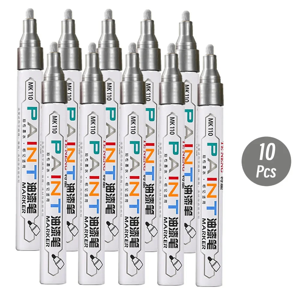 8 Colors Car Scratch Repair Paint Pen Quick Dry Touch Up Paint Repair Pen Waterproof Wheel Tyre Marker Auto Paint Marker Pens Beauty World Shop