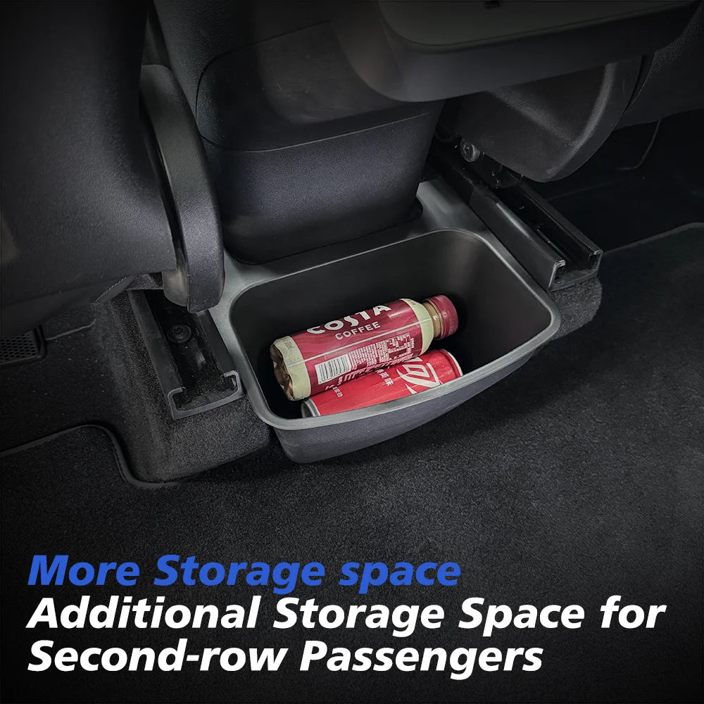 Rear Seat Storage Box for Tesla New Model Y 2025-2020 Launch Juniper Organizer Bins Backseat Trash Can Garbage Bag Tray Beauty World Shop