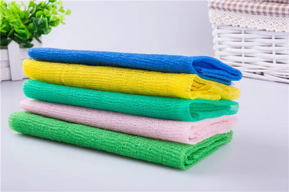 1Pcs Japanese Body Wash Towel Beauty Skin Exfoliating Cloth Washcloth Nylon Bath Towel Skin Polishing Towel Body Back Scrubber Beauty World Shop