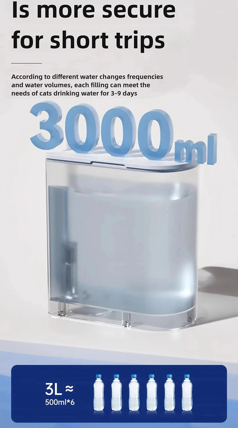 Smart Dump Cat Water Dispenser Running Water Rechargeable Automatic Water Dispenser For Pet Dogs Beauty World Shop
