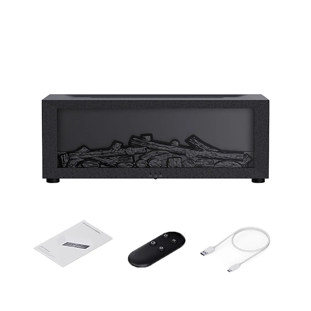 Air Humidifier Essential Oils Humidifiers Home Aroma Humidifier Flame Automatic Fragrance Diffuser With LED Light Remote Control Beauty World Shop
