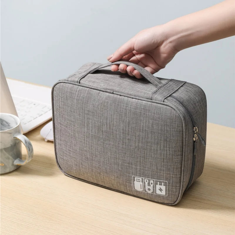 Travel Electronic Digital Storgage Bag Multi-Function Earphone Data Cable Charger Accessory Bag Multi-Layer Power Hard Disk Prot Beauty World Shop