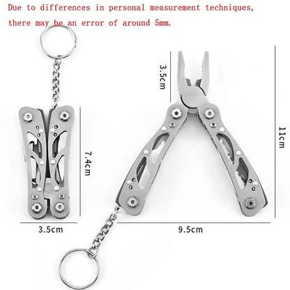 Folding Multi-tool Pocket Knife Pliers Mini Portable Fold Outdoor Hunting Survival Rescue Tactical Multipurpose Repair Tool Beauty World Shop