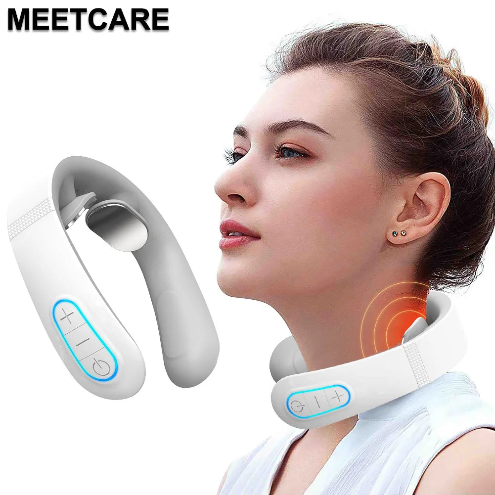 Pulse Neck Massager Electric Smart Cervical Massagers TENS Pain Muscle Kneading Massage Beauty World Shop