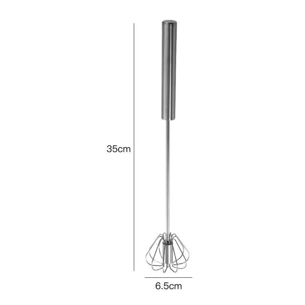 Stainless Steel Rotary Whisk Semi-Automatic Mixer Manual Whisk Household Cream Eggs Baking Gadgets Beauty World Shop