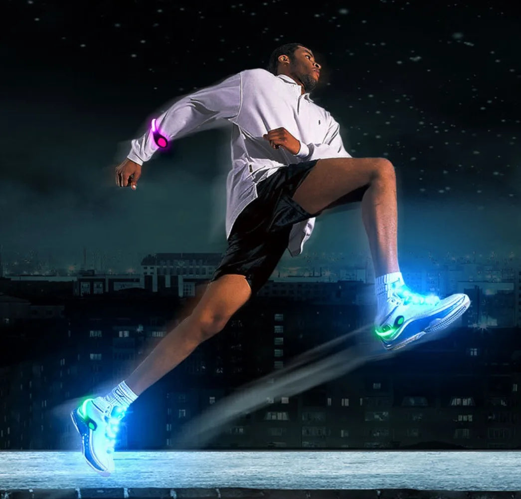 LED Luminous Shoe Clip Light Outdoor Running Cycling Bicycle RGB Novelty Lighting Safety Night Warn Lamp Glowing Zapato Ciclismo Beauty World Shop