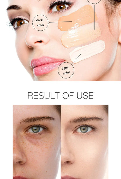 Liquid foundation naturally covers flaws without sticking powder, plain face cream, transparent foundation, conceals blemishes Beauty World Shop