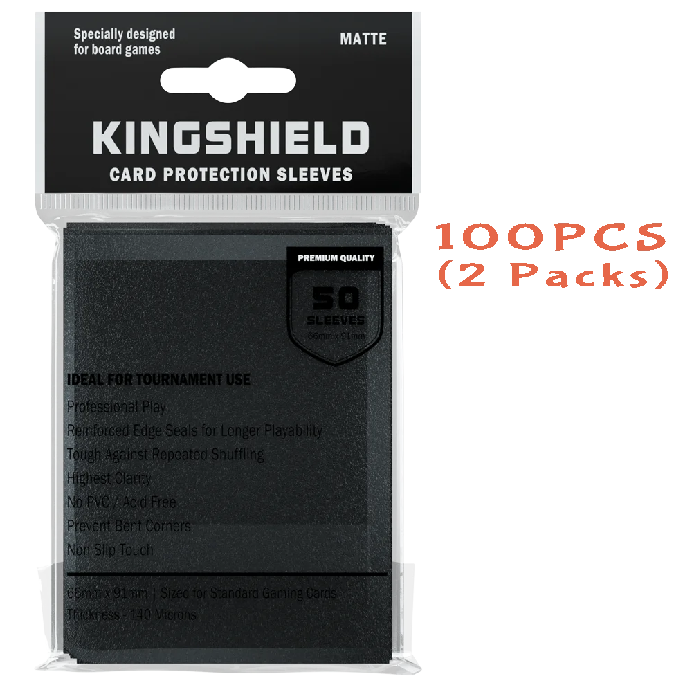 100PCS Matte Colorful Standard Size Card Sleeves TCG Trading Cards Protector Tarot Shield Board Games Cover PKM 66x91mm Beauty World Shop