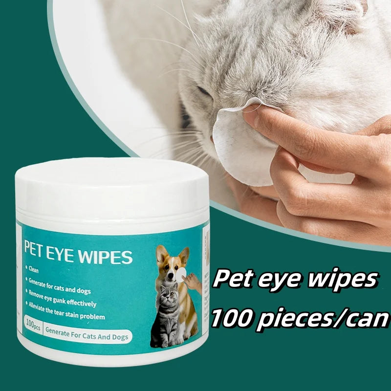 Pet Cleaning Products Eye Wipes To Remove Tear Marks Cleaning Wet Tissues Cat Wiping Eyes Removing Tear Marks Beauty World Shop