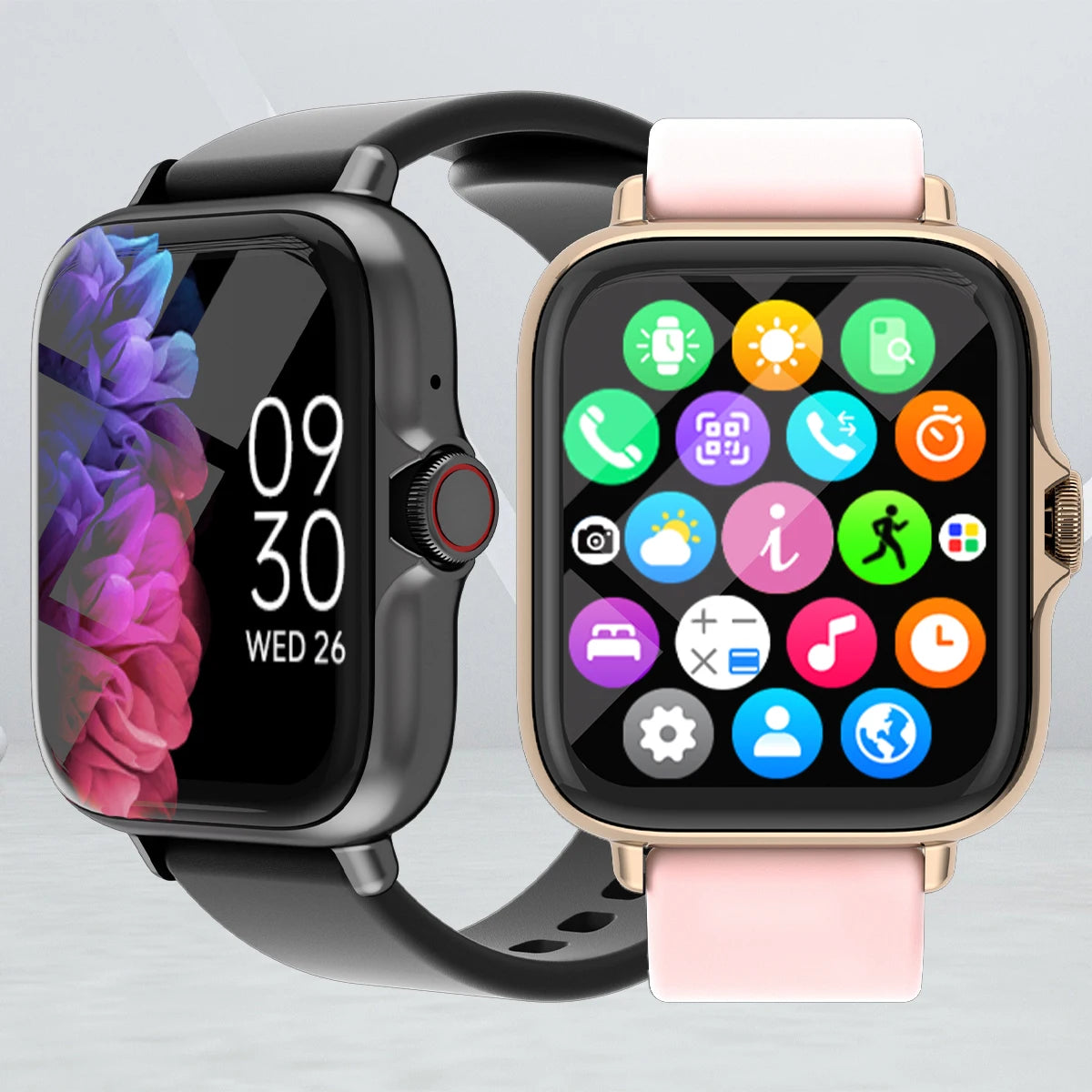 1.83'' Waterproof Smart Watch with Message Answer Call Sleep Monitoring Sports Pedometer Information Alerts For iPhone Android Beauty World Shop