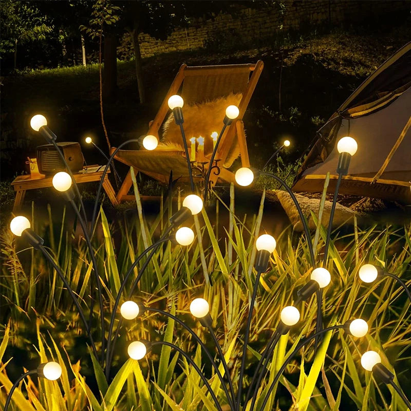 Garden Lights-New Upgraded Solar Powered Firefly Lights Outdoor Waterproof Vibran Garden Lights for Decorationi Beauty World Shop