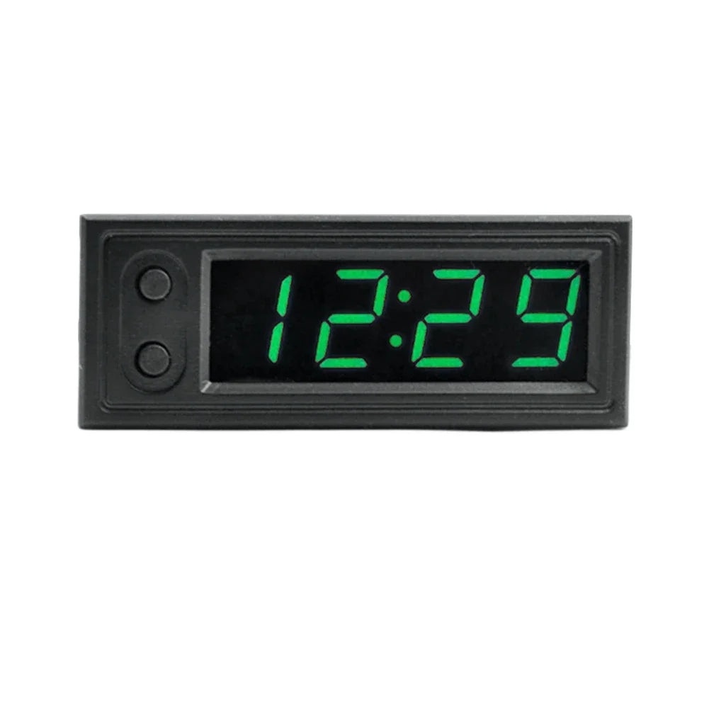 3 in 1 Car Thermometer Voltmeter High Precision Car Temperature Clock Luminous Electric Voltage Meter 12V Automobile Accessories Beauty World Shop