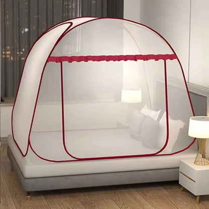 Simple Yurt Mosquito Net Portable Camping Tent Single Double Bed Canopy For Adult Foldable Bunk Mesh Net Breathable Mosquito Net Beauty World Shop