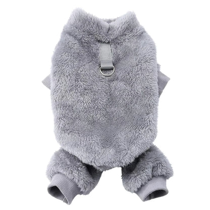Winter Warm Pet Clothes Soft Flannel Dog Jumpsuit Puppy Cats Four Legs Jacket Coat for Small Medium Dogs Chihuahua Yorkie Outfit Beauty World Shop