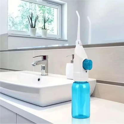 1Pcs High Pressure Oral Irrigator Portable Teeth Clean Water Dental Floss Manual High Pressure Water Toothpick For Household Beauty World Shop