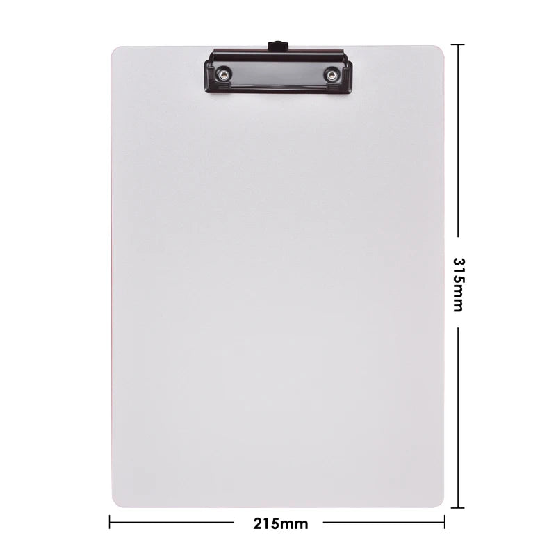 A4 File Folder Clipboard Writing Pad Memo Clip Board Clips Test Paper Storage Organizer School Supplies Office Stationary Beauty World Shop