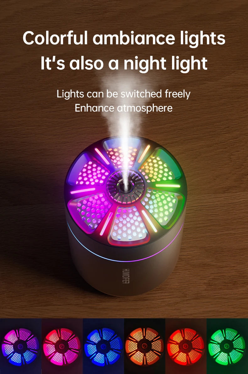 180ML mini air humidifier aromatherapy diffuser essential oil aromatherapy spray household bedroom car mounted mute humidifier Beauty World Shop
