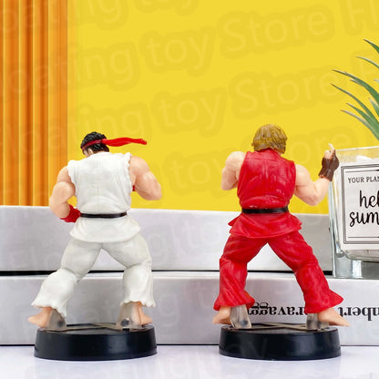 Anime Street Fighter Fighting Game Action Figure Ken Masters Hoshi Ryu PVC Kawaii Toys Dolls Room Decor Birthday Gift For Boys Beauty World Shop