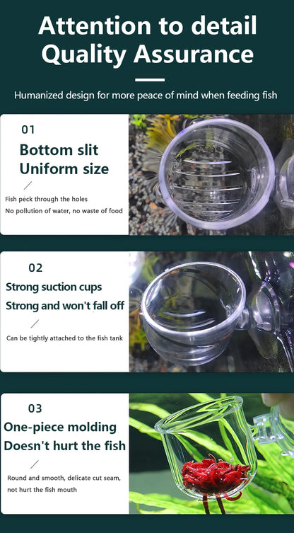 Aquarium Decoration Plant Cup Pot Acrylic Aquatic Plant Cup With Suction Holder Planting Cylinder Cup Aquarium Decoration tool Beauty World Shop