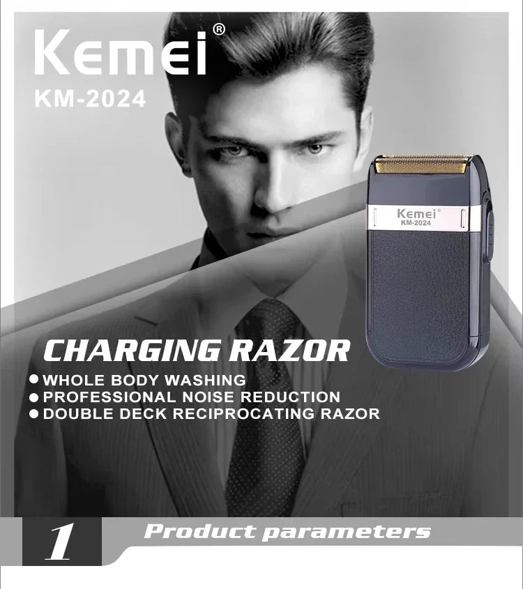 Kemei KM-2628 KM-678 KM-2024 USB Rechargeable Hair Clipper Professional Cordless Men Hair Trimmer Men's Hair Cutting Machine Beauty Trend Shop