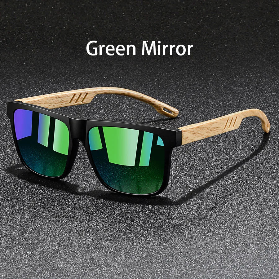 Fashion Vintage Square Square Frame Sunglasses Men Women Fishing Driving Man Luxury Brand Designer Sun Glasses  Eyewear Beauty World Shop